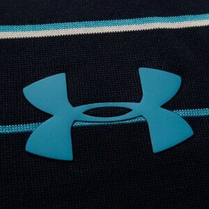 Under Armour ColdBlack Navy Striped Polo (S) OMG! ⛳️